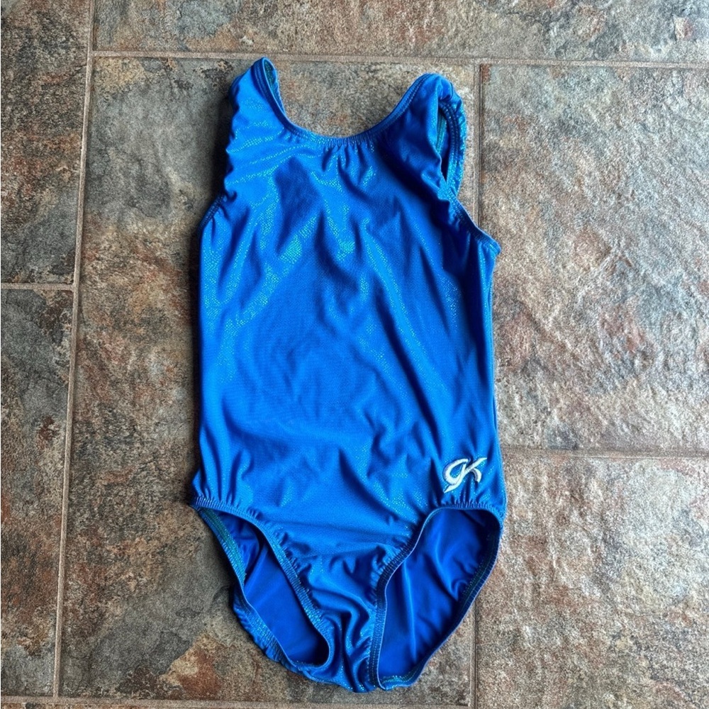 GK Iridescent Blue Leotard Adult XS